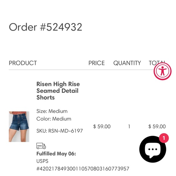 NWT Risen high rise seam detailed size M - Picture 8 of 9